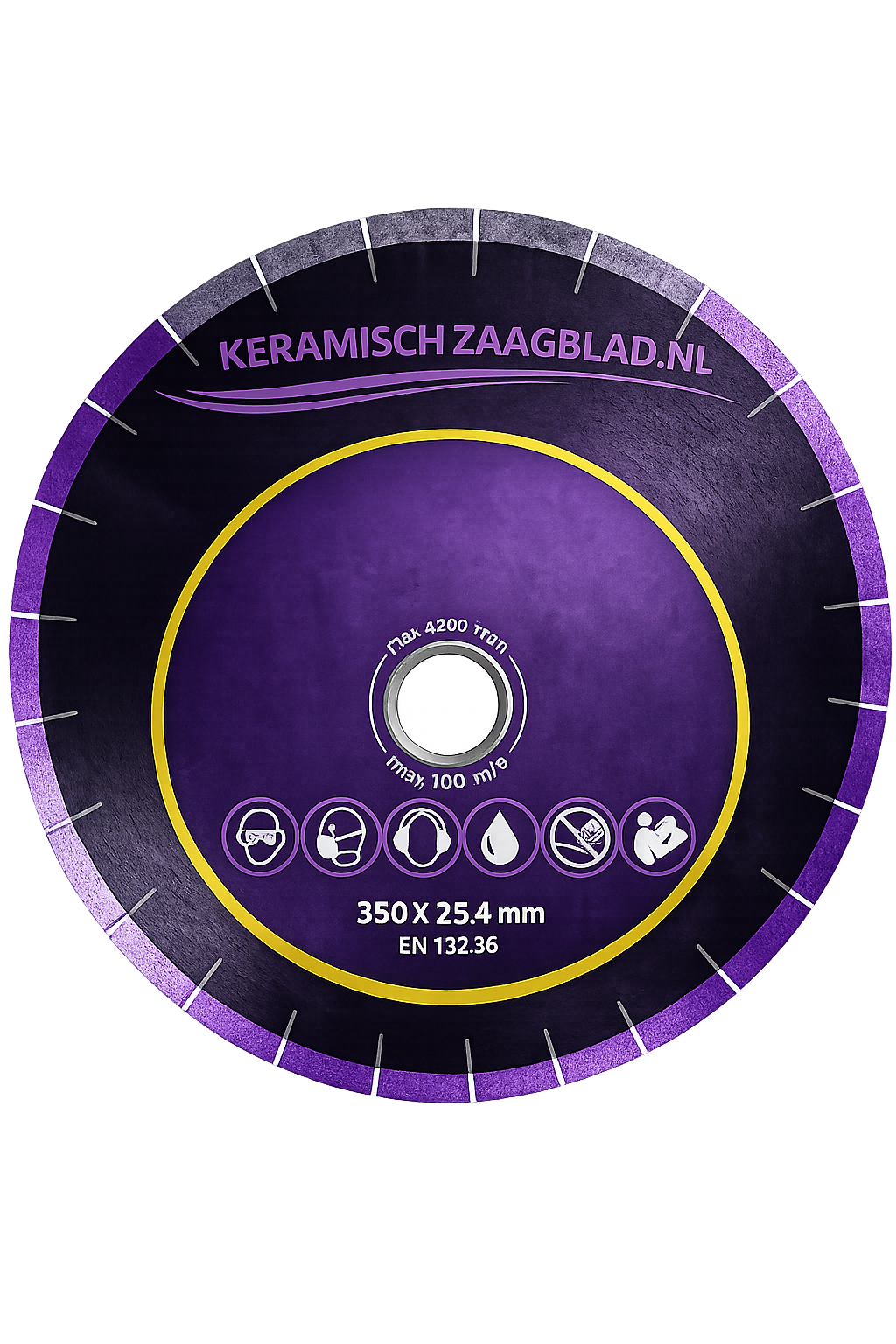 Keramisch Diamantzaagblad 350 mm – Voor 3 cm Keramiek & Geoceramica